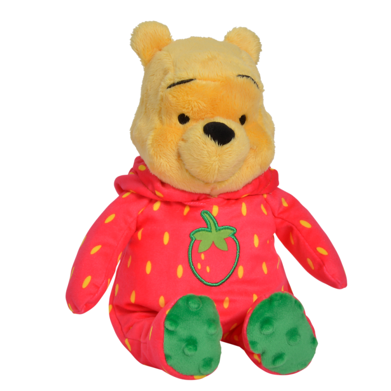  winnie lourson peluche fraise rouge 30 cm 